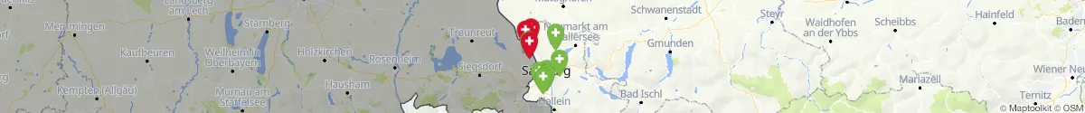 Map view for Pharmacies emergency services nearby Bürmoos (Salzburg-Umgebung, Salzburg)